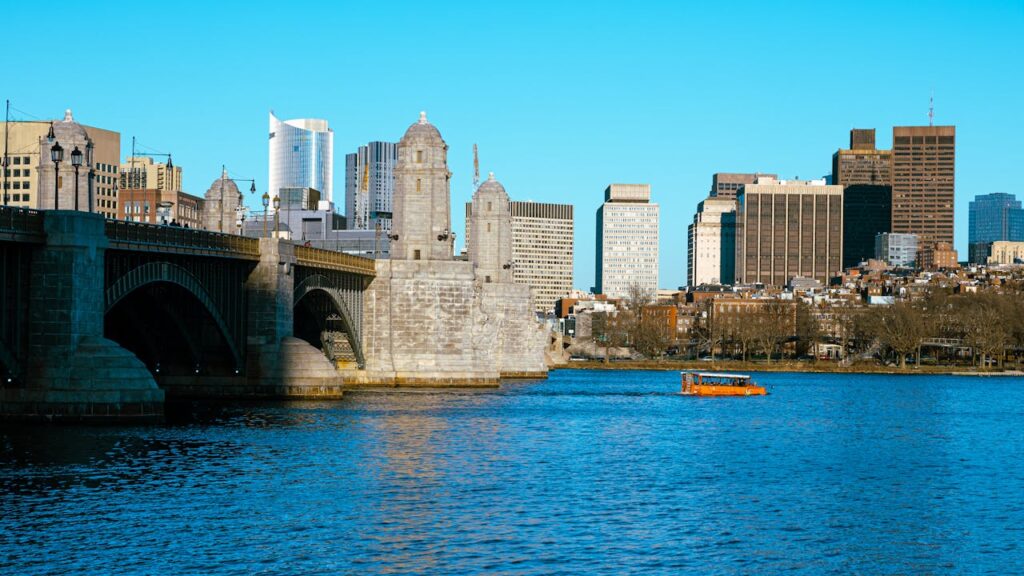 Longfellow Bridge Over Charles River in Boston